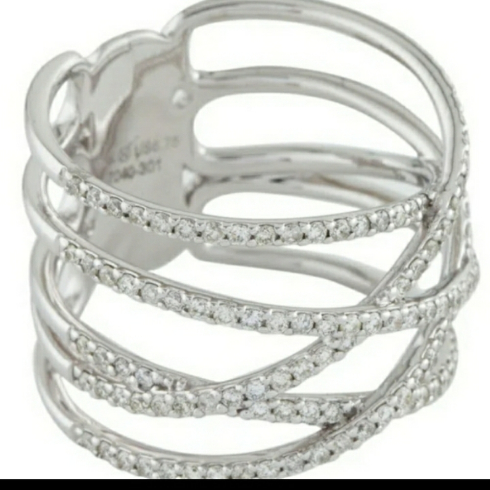 Diamond 14k White Gold Ring - Picture 3 of 4